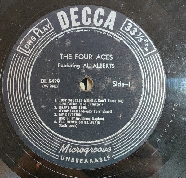 Four Aces, The Featuring Al Alberts - The Four Aces - 1952