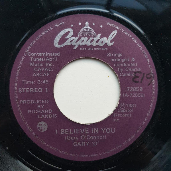 Gary O'Connor - I Believe In You / Suzanne -