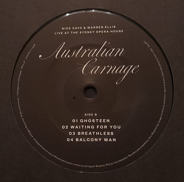 Nick Cave & Warren Ellis - Australian Carnage (Live At The Sydney Opera House)