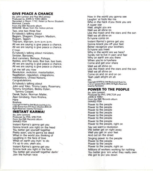John Lennon - The John Lennon Collection -