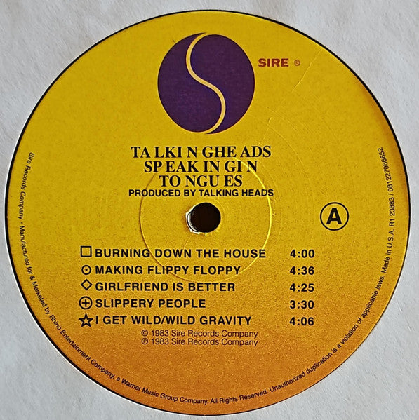 Talking Heads - Speaking In Tongues