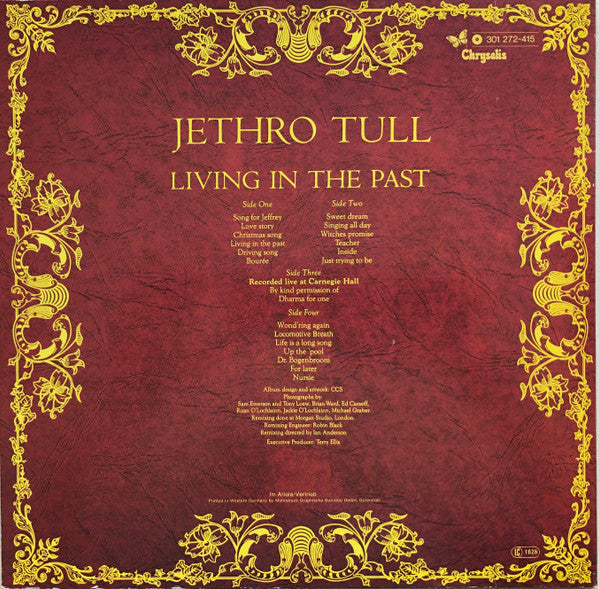 Jethro Tull - Living In The Past Vinyl Record