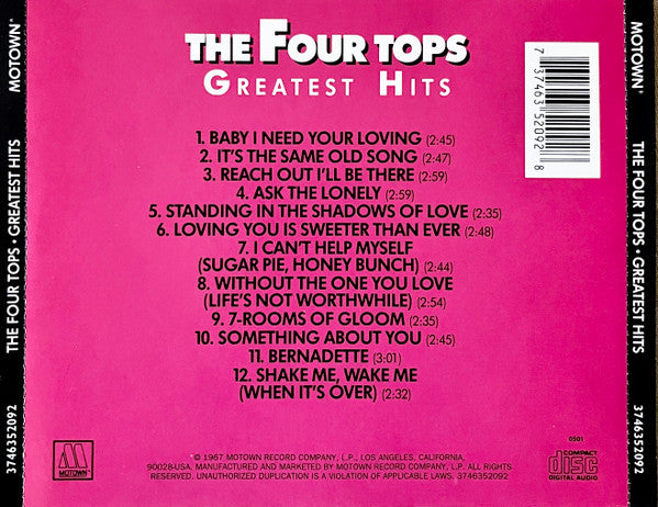 Four Tops - Four Tops Greatest Hits (CD) -