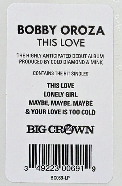 Bobby Oroza - This Love - 2019