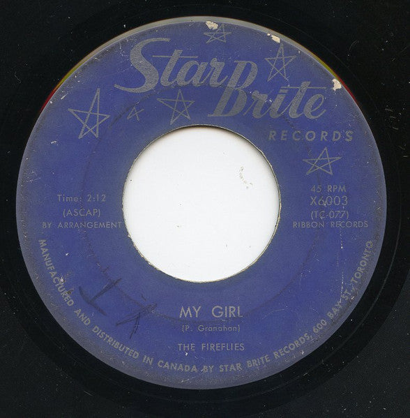 Fireflies, The - Because Of My Pride / My Girl - 1960
