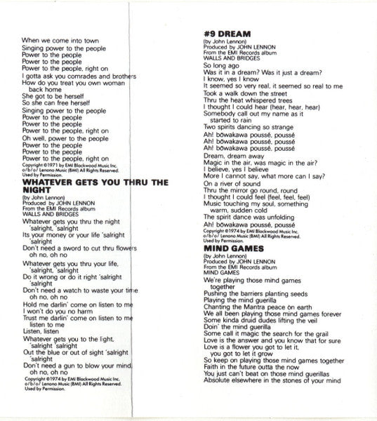 John Lennon - The John Lennon Collection -
