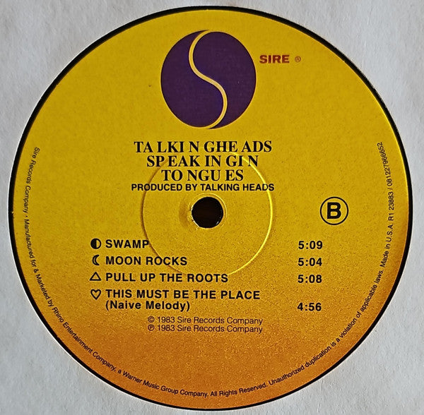 Talking Heads - Speaking In Tongues - vinyl – Press Vinyl Cafe