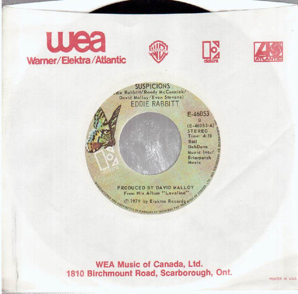Eddie Rabbitt - Suspicions / I Don't Wanna Make Love (With Anyone Else But You)