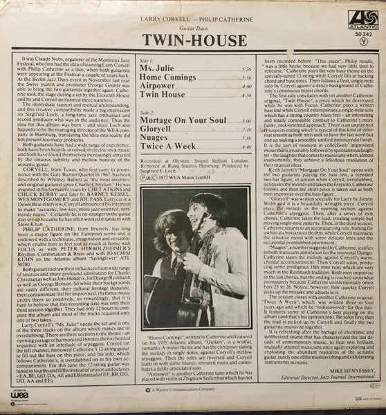 Larry Coryell - Twin-House Vinyl Record