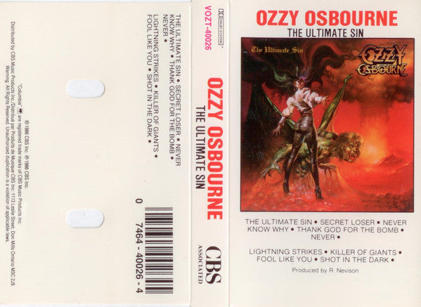 Ozzy Osbourne - The Ultimate Sin -