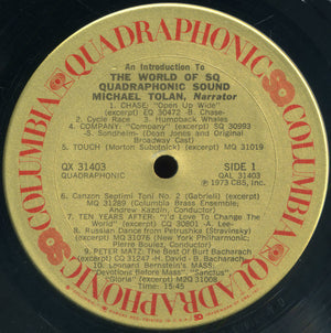 Various - An Introduction To The World Of SQ Quadraphonic Sound - 1973