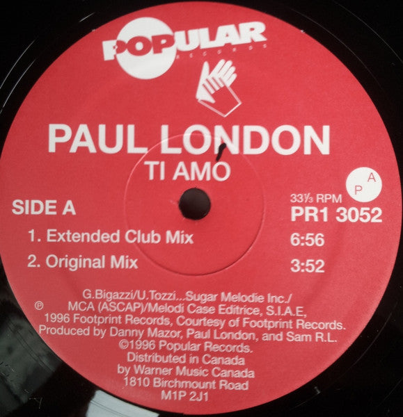 Paul London - Ti Amo