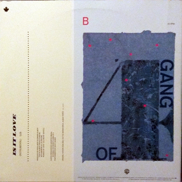 Gang Of Four - Is It Love (Extended Dance Remix) - 1983