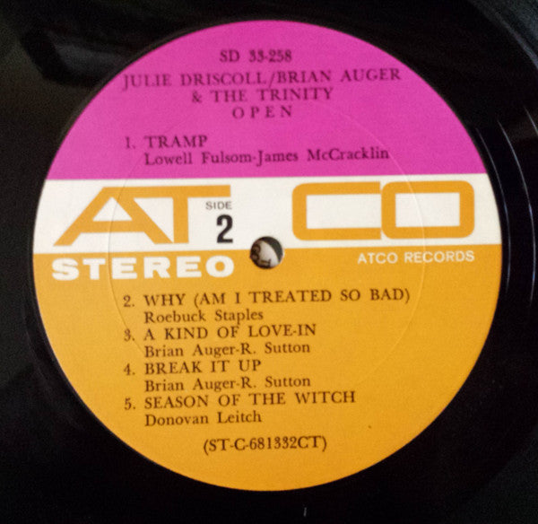 Julie Driscoll, Brian Auger & The Trinity - Open - 1968