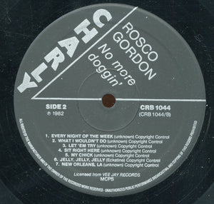 Rosco Gordon - No More Doggin' - 1982