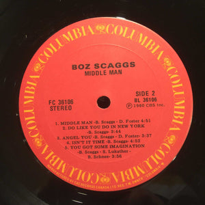 Boz Scaggs - Middle Man - 1980