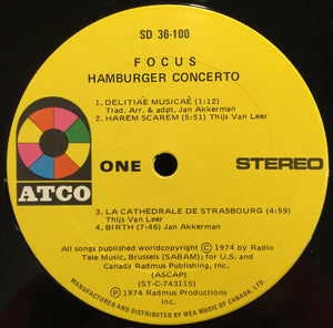 Focus - Hamburger Concerto - 1974