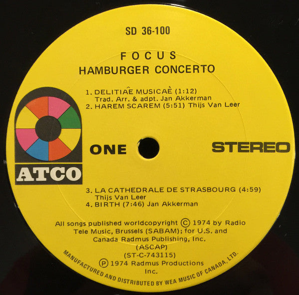 Focus - Hamburger Concerto - 1974