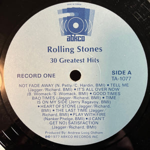 The Rolling Stones - 30 Greatest Hits Vinyl Record