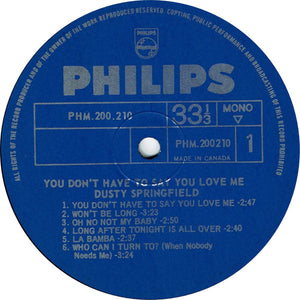 Dusty Springfield - You Don't Have To Say You Love Me - 1966