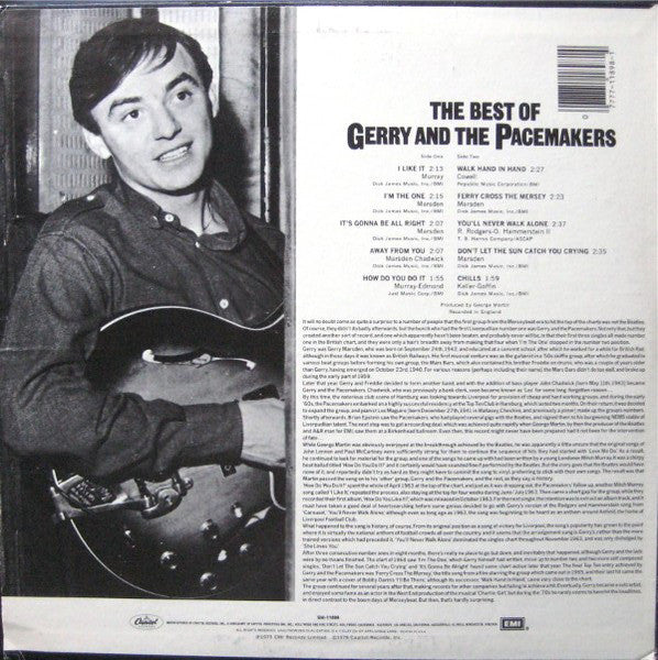 Gerry & The Pacemakers - The Best Of Gerry And The Pacemakers - 1979