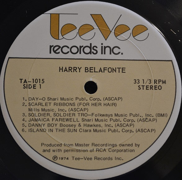 Harry Belafonte - Harry Belafonte Vinyl Record