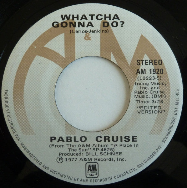 Pablo Cruise - Whatcha Gonna Do? - 1977