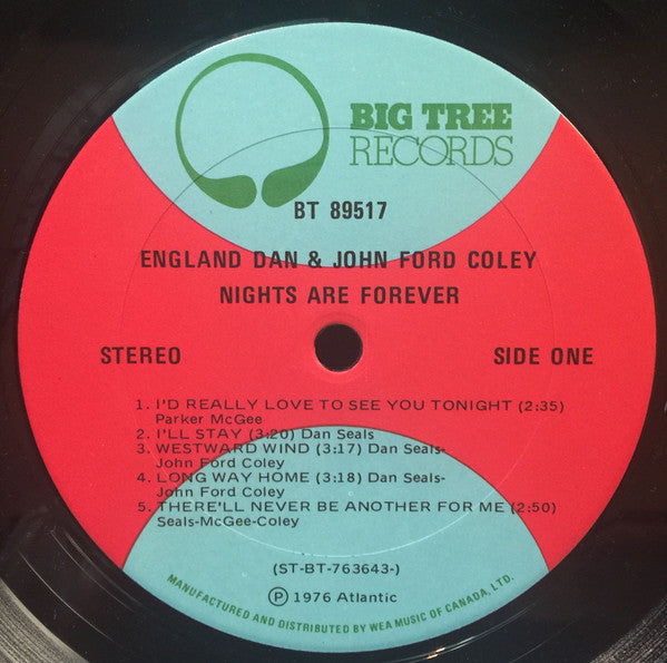 England Dan & John Ford Coley - Nights Are Forever - 1976