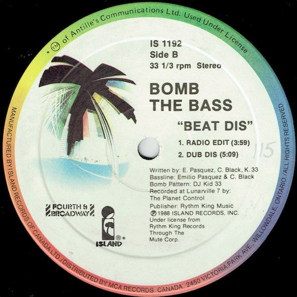 Bomb The Bass - Beat Dis