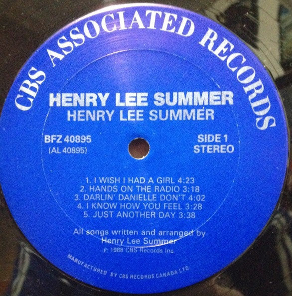 Henry Lee Summer - Henry Lee Summer - 1988