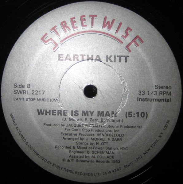 Eartha Kitt - Where Is My Man - 1983