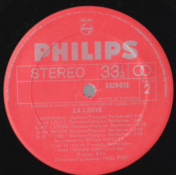 Barbara - La Louve - 1973