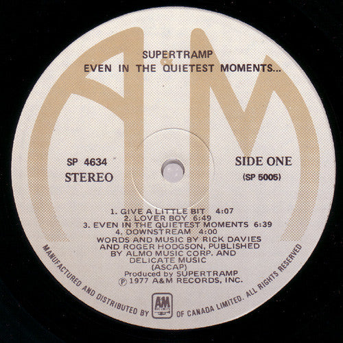 Supertramp - Even In The Quietest Moments... - 1977