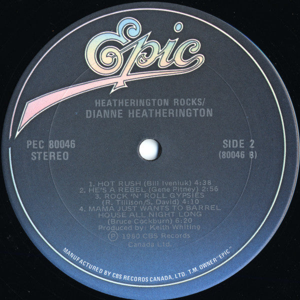 Dianne Heatherington - Heatherington Rocks Vinyl Record