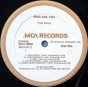 The Who - Who Are You Vinyl Record