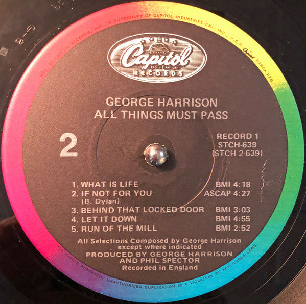 George Harrison - All Things Must Pass - 1983
