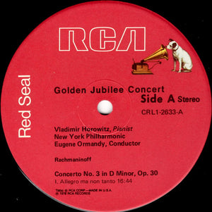 Vladimir Horowitz - Golden Jubilee Concert (Carnegie Hall January 8, 1978) Vinyl Record