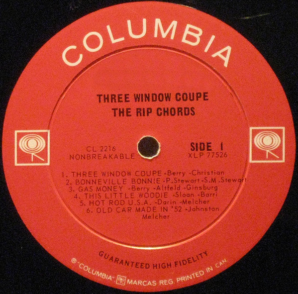 Rip Chords, The - Three Window Coupe - 1964