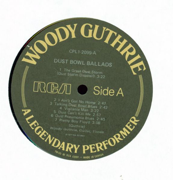 Woody Guthrie - A Legendary Performer - 1977