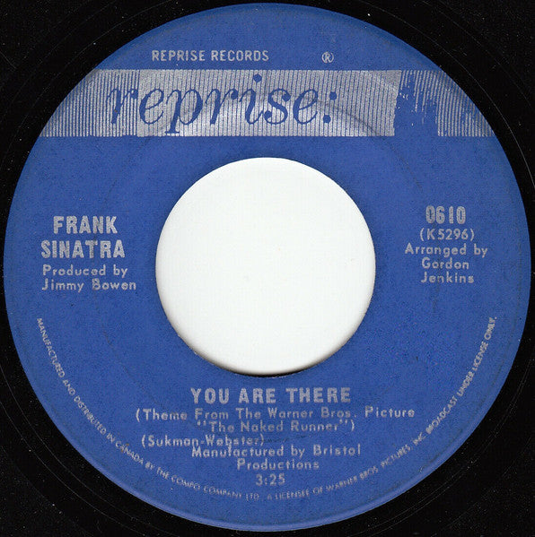 Frank Sinatra - The World We Knew (Over And Over) / You Are There Vinyl Record