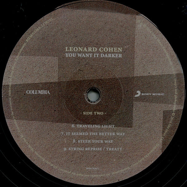 Leonard Cohen - You Want It Darker - 2016