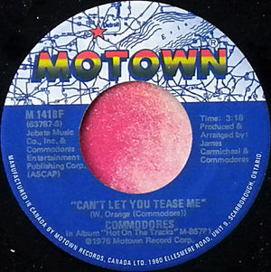 Commodores - Easy / Can't Let You Tease Me - 1977