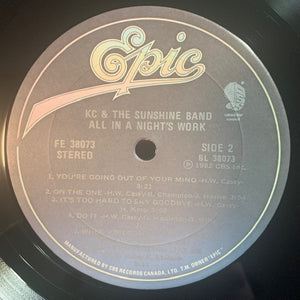 KC & The Sunshine Band - All In A Night's Work - 1982