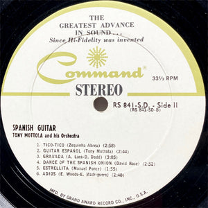 Tony Mottola And His Orchestra - Spanish Guitar - 1962