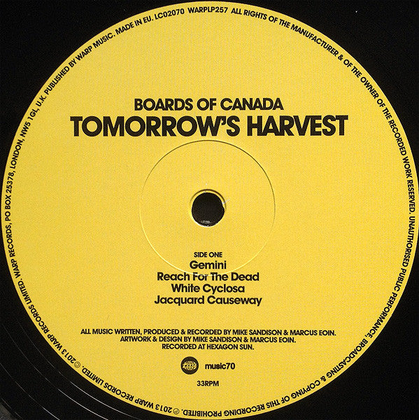 Boards Of Canada - Tomorrow's Harvest - 2013