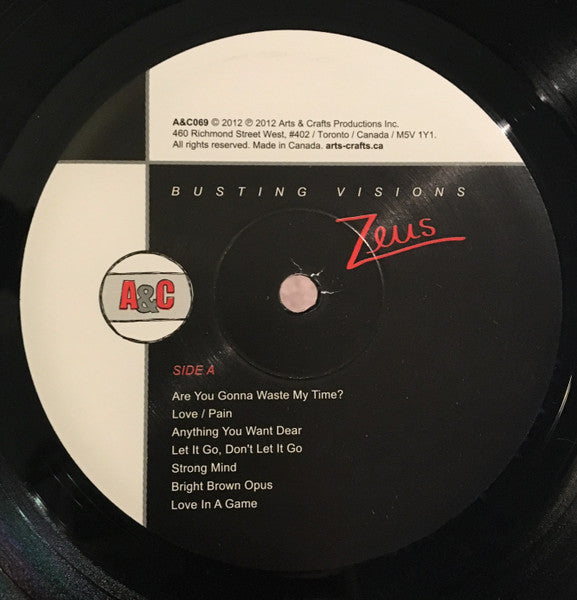 Zeus  - Busting Visions Vinyl Record