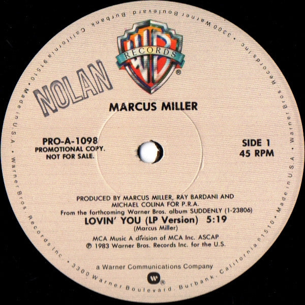 Marcus Miller - Lovin' You - 1983