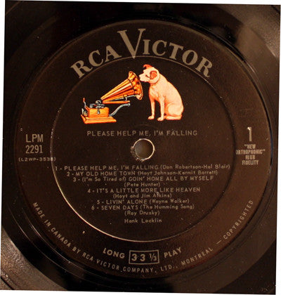 Hank Locklin - Please Help Me, I'm Falling - 1960