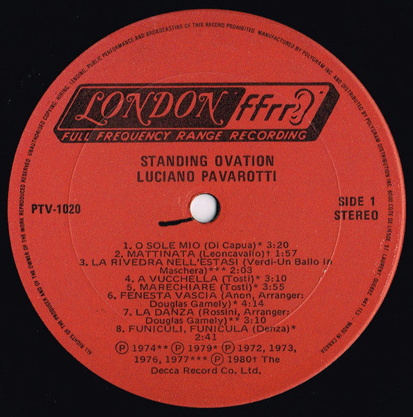 Luciano Pavarotti - Standing Ovation