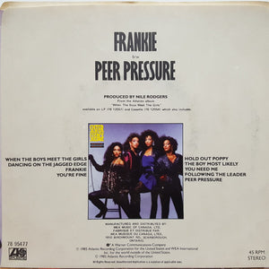 Sister Sledge - Frankie / Peer Pressure - 1985